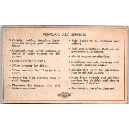 1951 American Bowling Congress Milwaukee Membership Walker Lodge K of P SE5-40