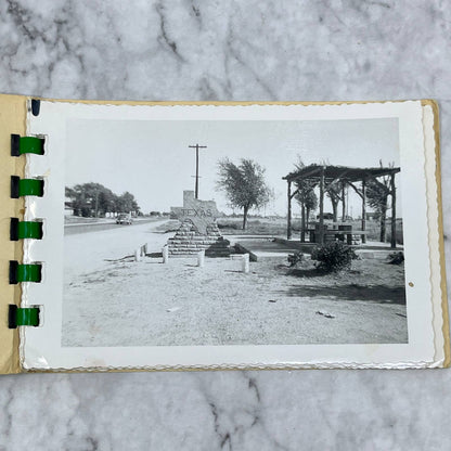 1930s Photo Snapshot Booklet 9 Pictures of Texas Farming 3x5" TJ1