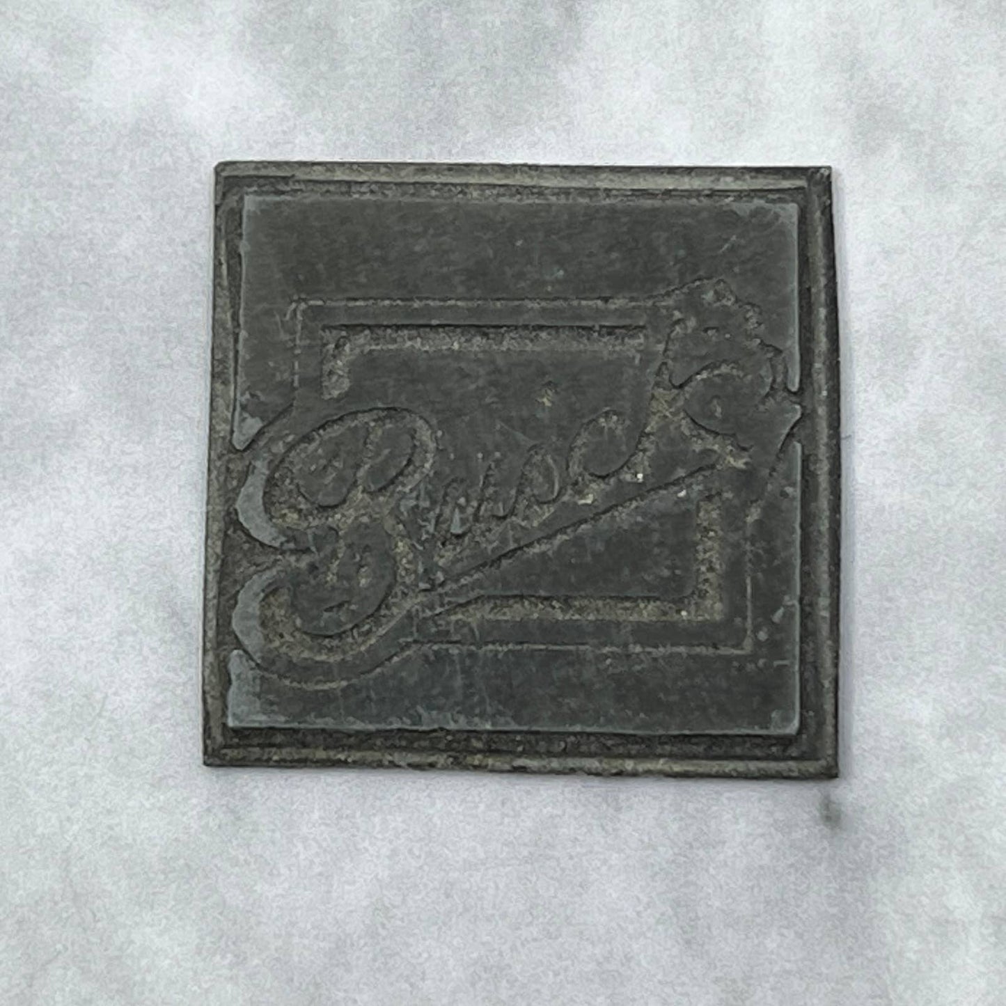 Vintage Printing Letterpress Printers Block Plate BUICK SE820