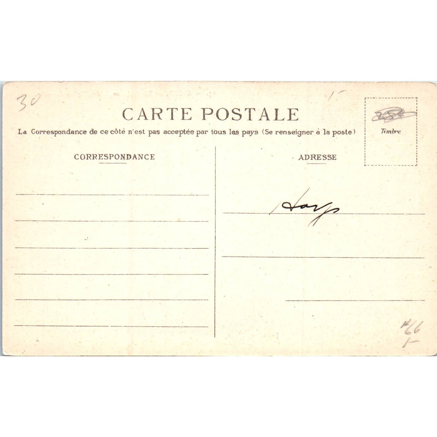 ALGER MUSTAPHA Superieur Eglise Ecossaise Original Postcard TK1-P13