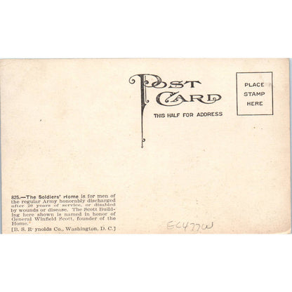 The Soldiers' Home Washington D.C. Original Postcard TK1-22