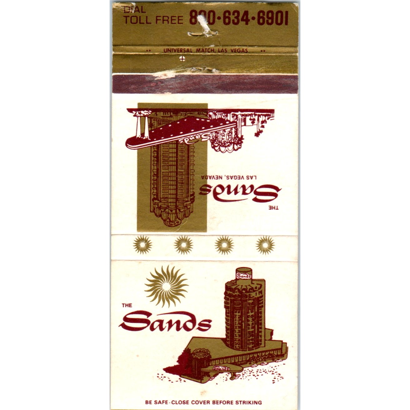 The Sands - Las Vegas Nevada Advertising Matchbook Cover MM9-7