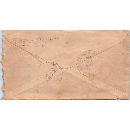 1912 Letter and Envelope W.A. Peavy Lufkin TX to J.M. Peavy Shreve AL AD6