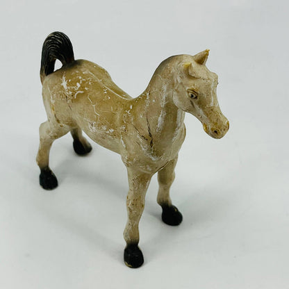 Vintage Imperial Toy Horse White Figure Figurine 5” TB6