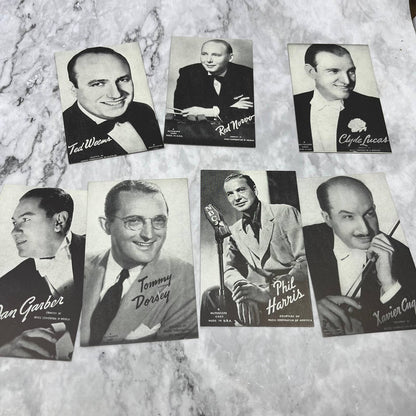 Huge Lot of 31 Mutoscope Postcards: Musician Band Leaders of the 30s/40s TD8