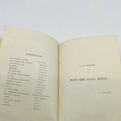 1866 French Book Le Lion Amoureux Comedie En Cinq Actes En Vers Paris TD6