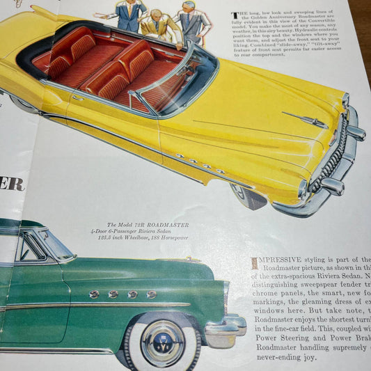 1953 Buick’s Greatest Cars in 50 Years Full Color Deluxe Sales Brochure B4