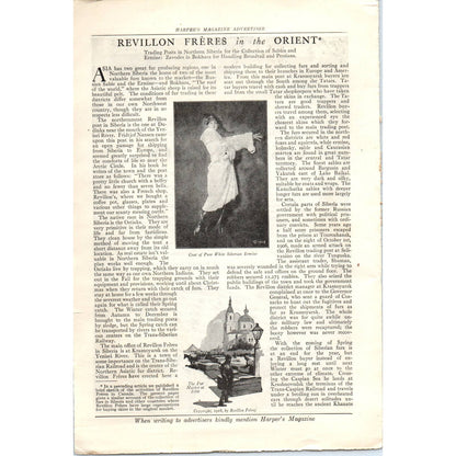 c1920 Harper's Magazine Ad - Ostermoor and Company Mattress NY Montreal TF6-1