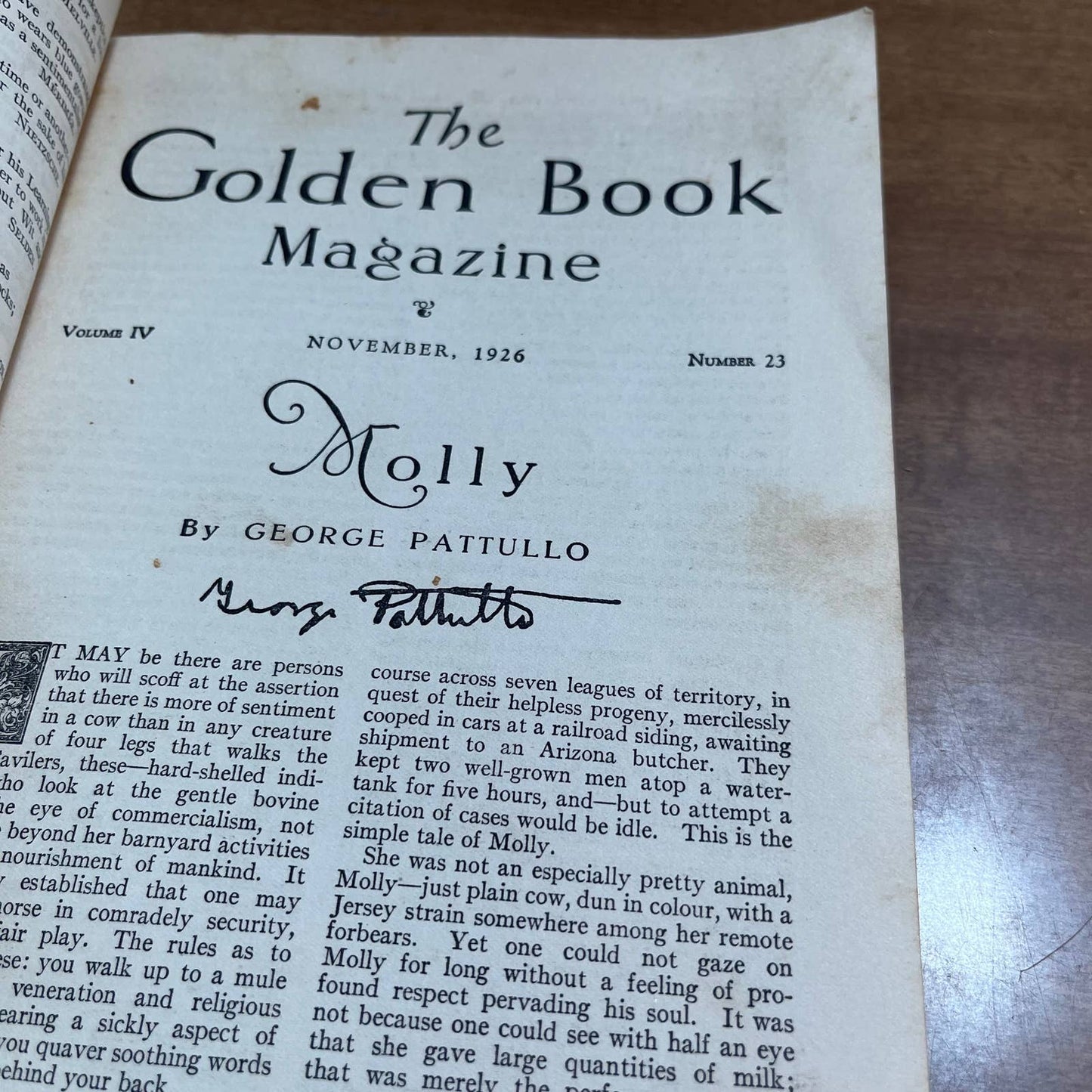 January 1926 Golden Book Magazine O. Henry Willa Cather George Pattullo Hugo TH8