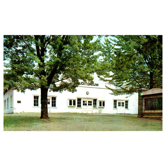 Vintage Postcard - Auditorium Epworth Forest Lake Webster IN 1961 TJ7-1