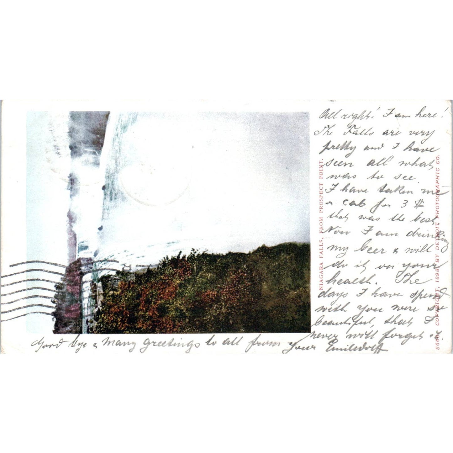 1903 Niagara Falls From Prospect Point - Original Postcard TJ9-P1