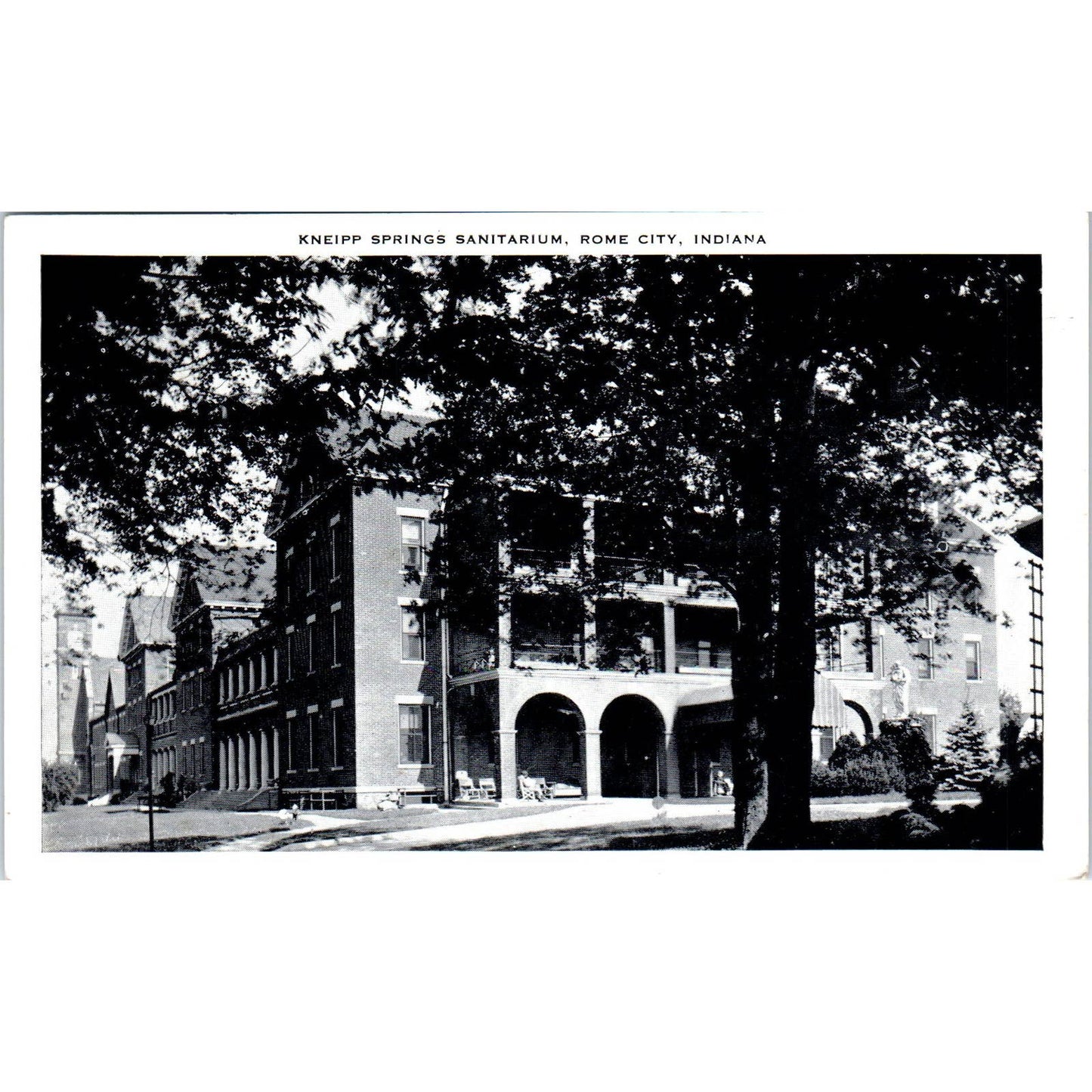 Kneipp Springs Sanitarium Rome City Indiana - Original RPPC Postcard TJ7-RP3