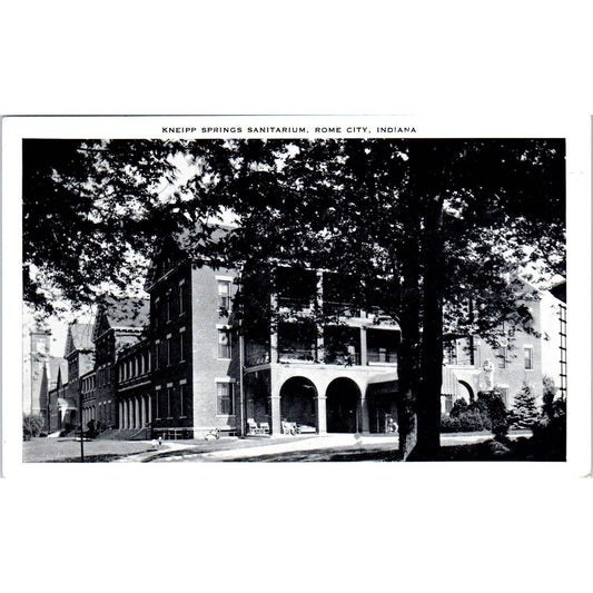 Kneipp Springs Sanitarium Rome City Indiana - Original RPPC Postcard TJ7-RP3