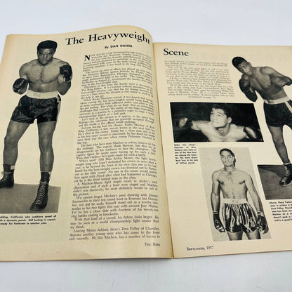 1957 September - The Ring Boxing Magazine Alex Miteff Eddie Machen Patterson TA5