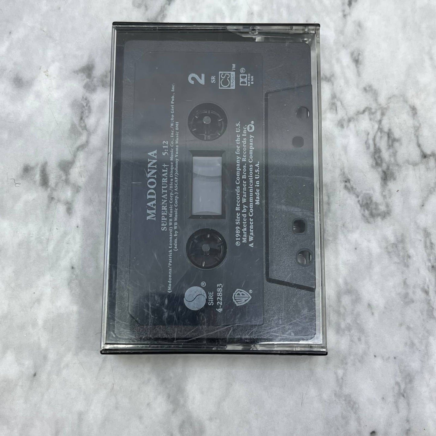 Madonna Cherish/Supernatural Single No Jacket Cassette Tape TJ6-85