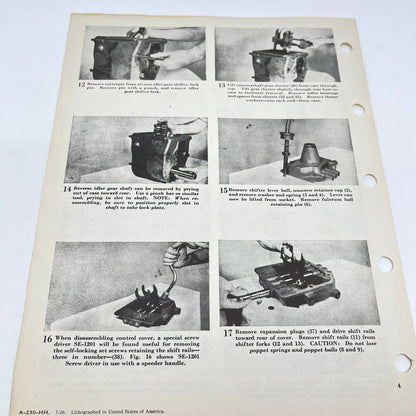 1940s Shop Talks for International Truck Servicemen #9 K4 K5 Transmissions TF8