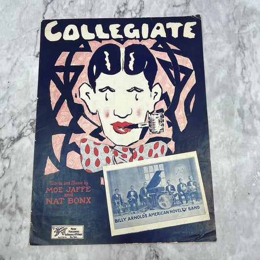 Collegiate Moe Jaffe Nat Bonx Billy Arnold 1925 Sheet Music TK2-SM4
