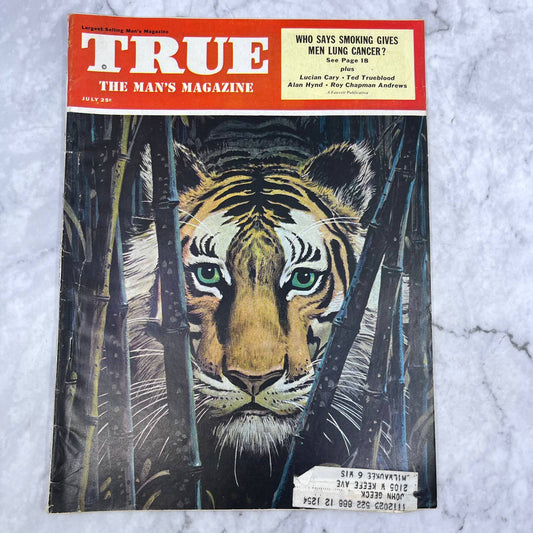 True Magazine July 1954 Tiger Cover Smoking and Lung Cancer Ted Trueblood TJ3