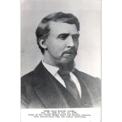 Vintage Postcard Judge Isaac Charles Parker Fort Smith Arkansas SE5