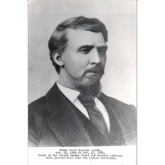 Vintage Postcard Judge Isaac Charles Parker Fort Smith Arkansas SE5