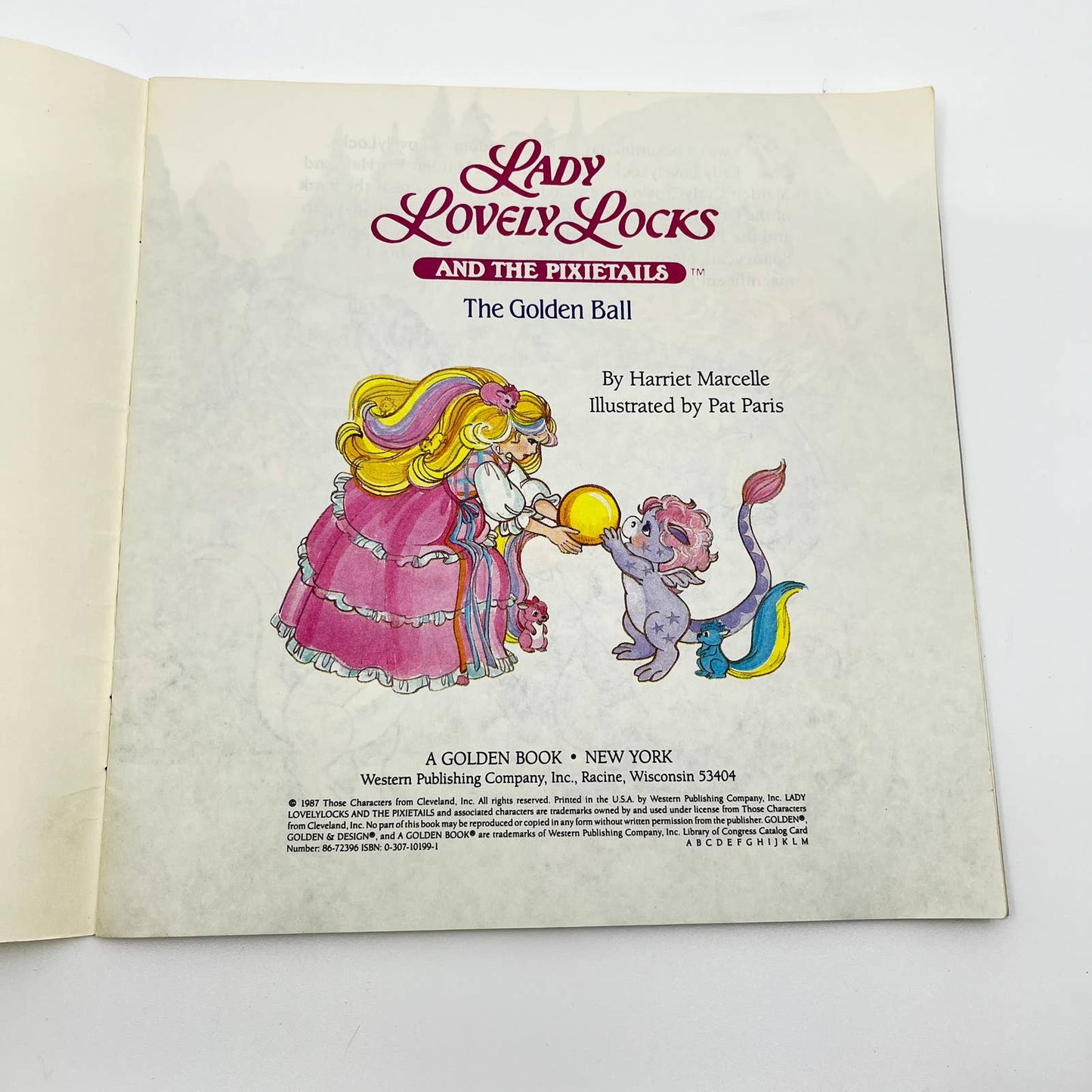 1987 Golden Book Lady Lovely Locks and the Pixietails The Golden Ball  TE1