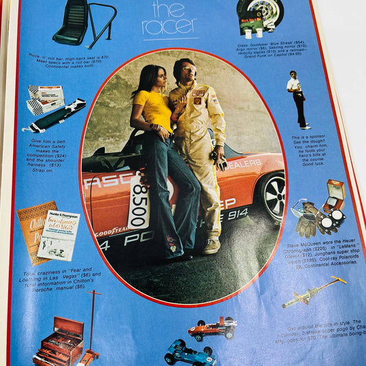 1972 “Our Infallible Gift Guide For Girls” Automotive Theme Mens Gifts BA1