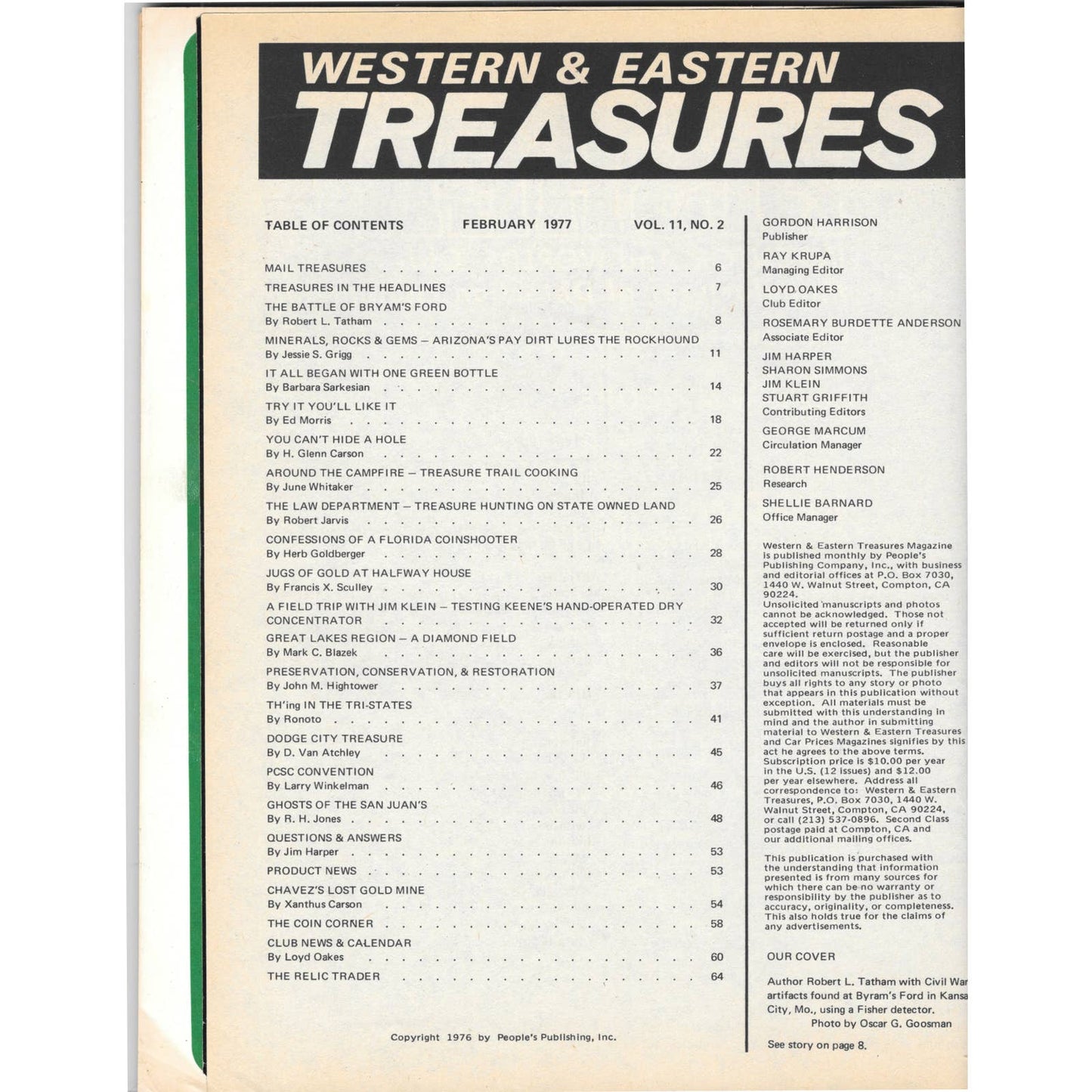 Western & Eastern Treasures Magazine - Gold Metal Detecting Feb 1977 M3