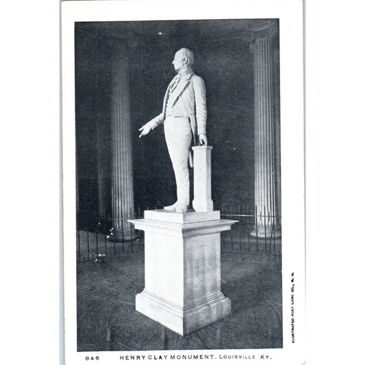 Henry Clay Monument Louisville KY c1905 Original Postcard P3-3