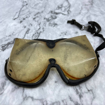 Vintage Skydiving Goggles Orange Tint TF6