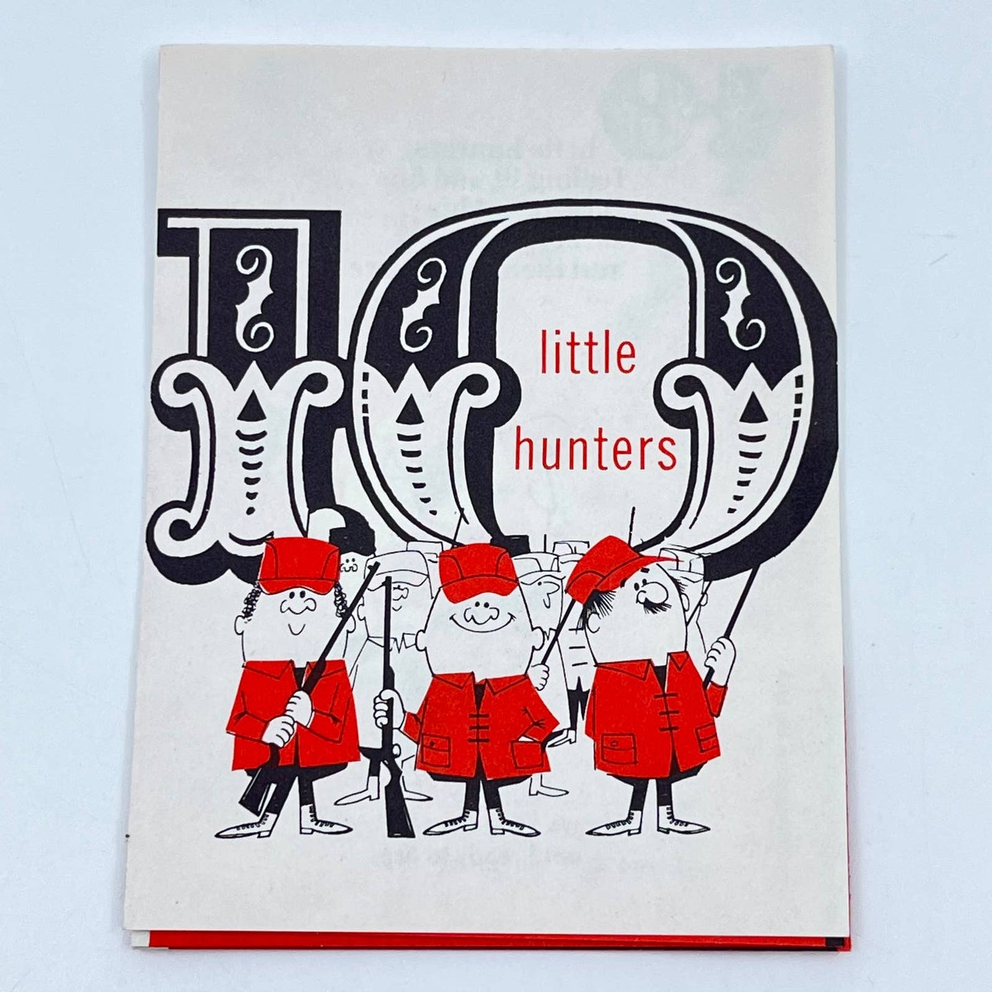 1950s Ten Little Hunters Booklet Minnesota Firearms Safety Promo Humor SC9