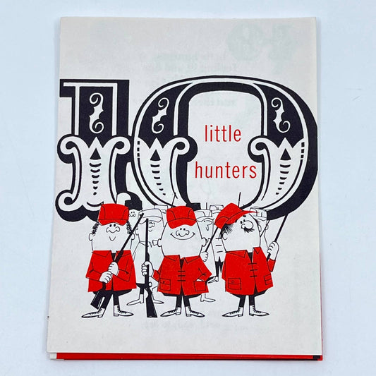 1950s Ten Little Hunters Booklet Minnesota Firearms Safety Promo Humor SC9