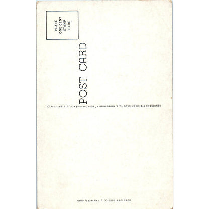 Antique Postcard Van Wert County Courthouse, Van Wert Ohio TD9