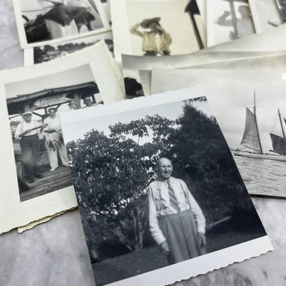 1930s Photos & Negatives of White Stone VA Fishing Trip Cap’n Roberts TJ9-PG1