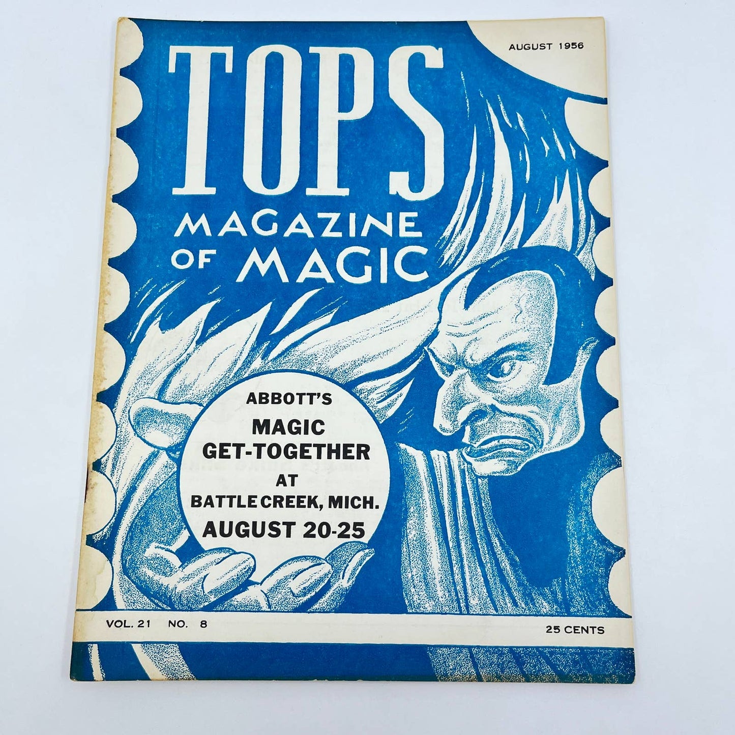 1956 August - Tops Magazine of Magic - Tricks Magicians TF7