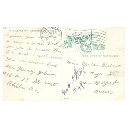 Docks at League Island Navy Yard Philadelphia 1911 - Original Postcard TJ8-5