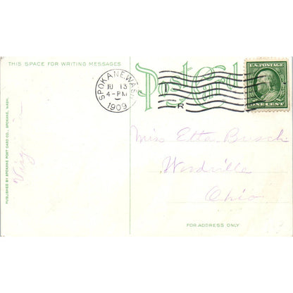 Antique Postcard Davenport's - Spokane's Greatest Restaurant Washington TD9-W2