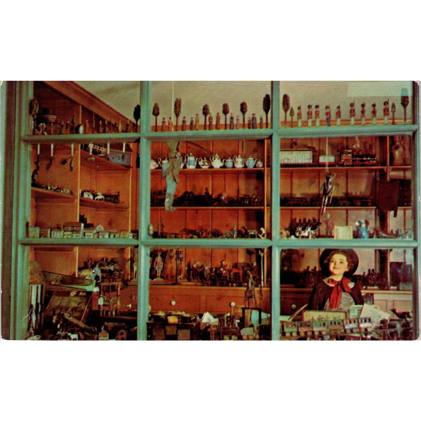 Early Toy Shop at Mary Merritt's Doll Museum Douglasville Original Postcard PB7