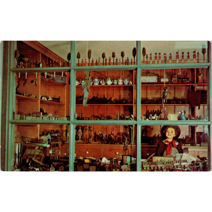 Early Toy Shop at Mary Merritt's Doll Museum Douglasville Original Postcard PB7
