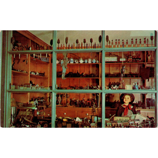 Early Toy Shop at Mary Merritt's Doll Museum Douglasville Original Postcard PB7