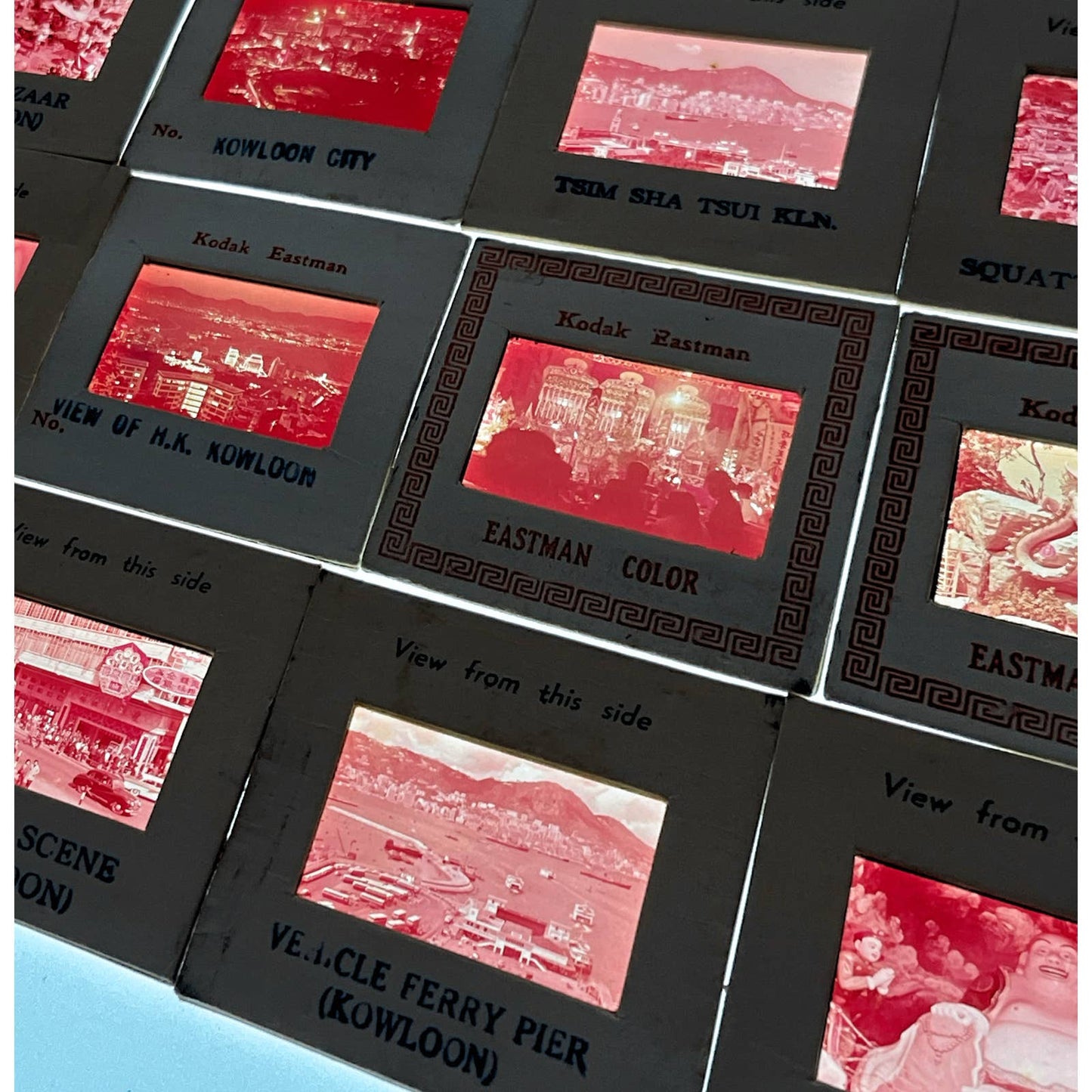 1960s Kowloon Hong Kong Set of 12 2x2 Slides TK2-S3-1