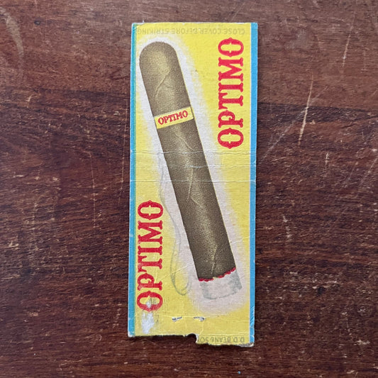 Optimo Cigars Advertising Matchbook Cover SA9-M12