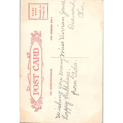 1910 Postcard 1st Methodist Evangelical Church in Canton OH TD8-O2