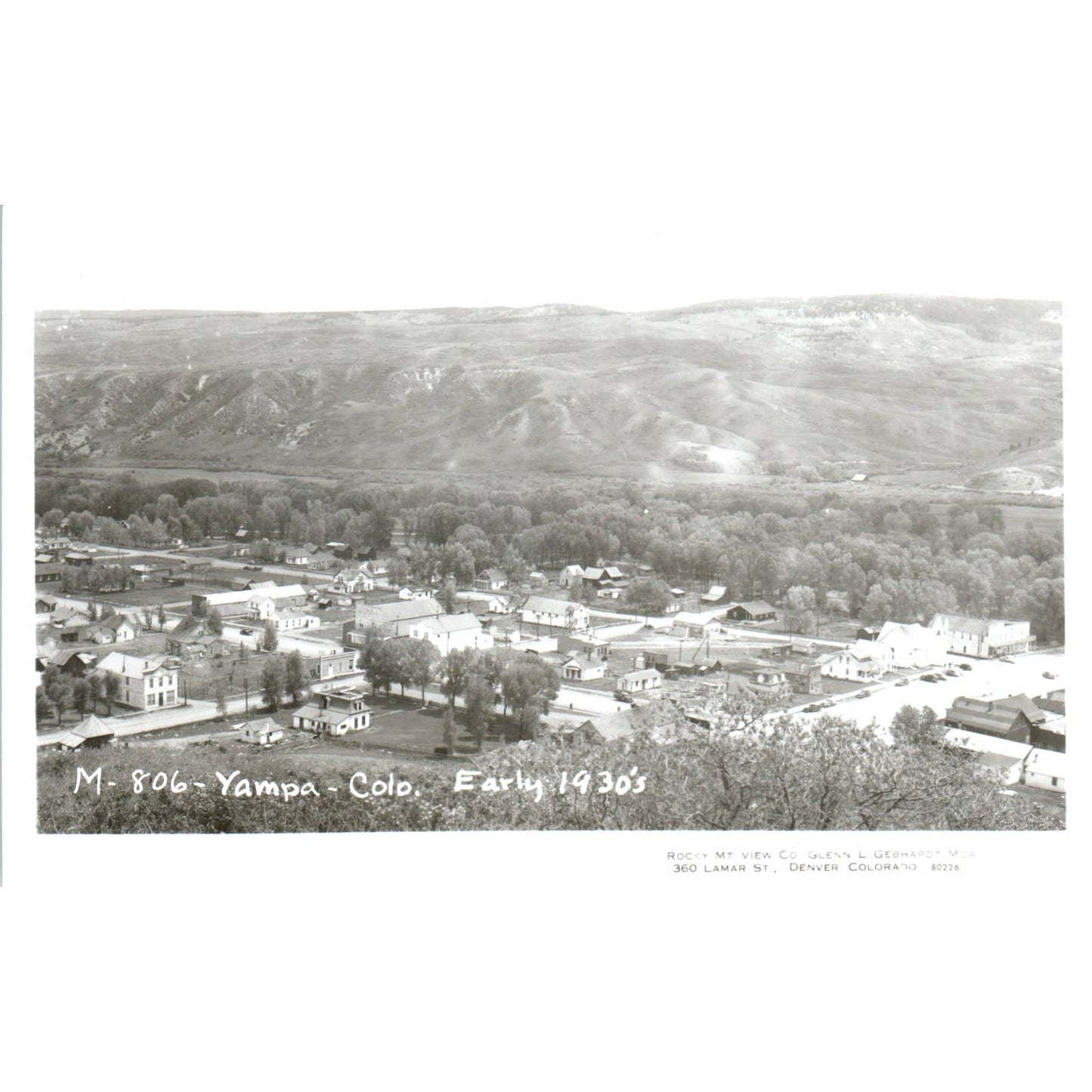Yampa Colorado Early 1930s RPPC Original Postcard TK1-28