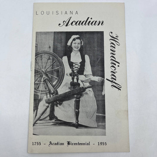 1955 Louisiana Acadian Handicraft Bicentennial Program St. Martinville AC9