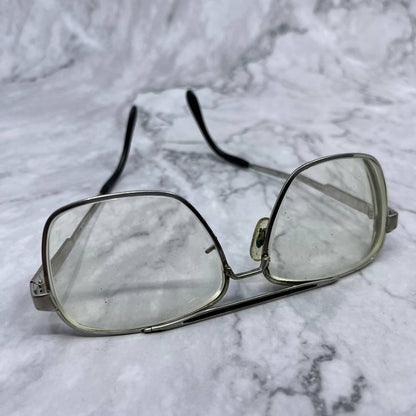 Vintage 1970s Metal Aviator Frame Eyeglasses Cloissone IV Japan 5 1/2 TD1-1