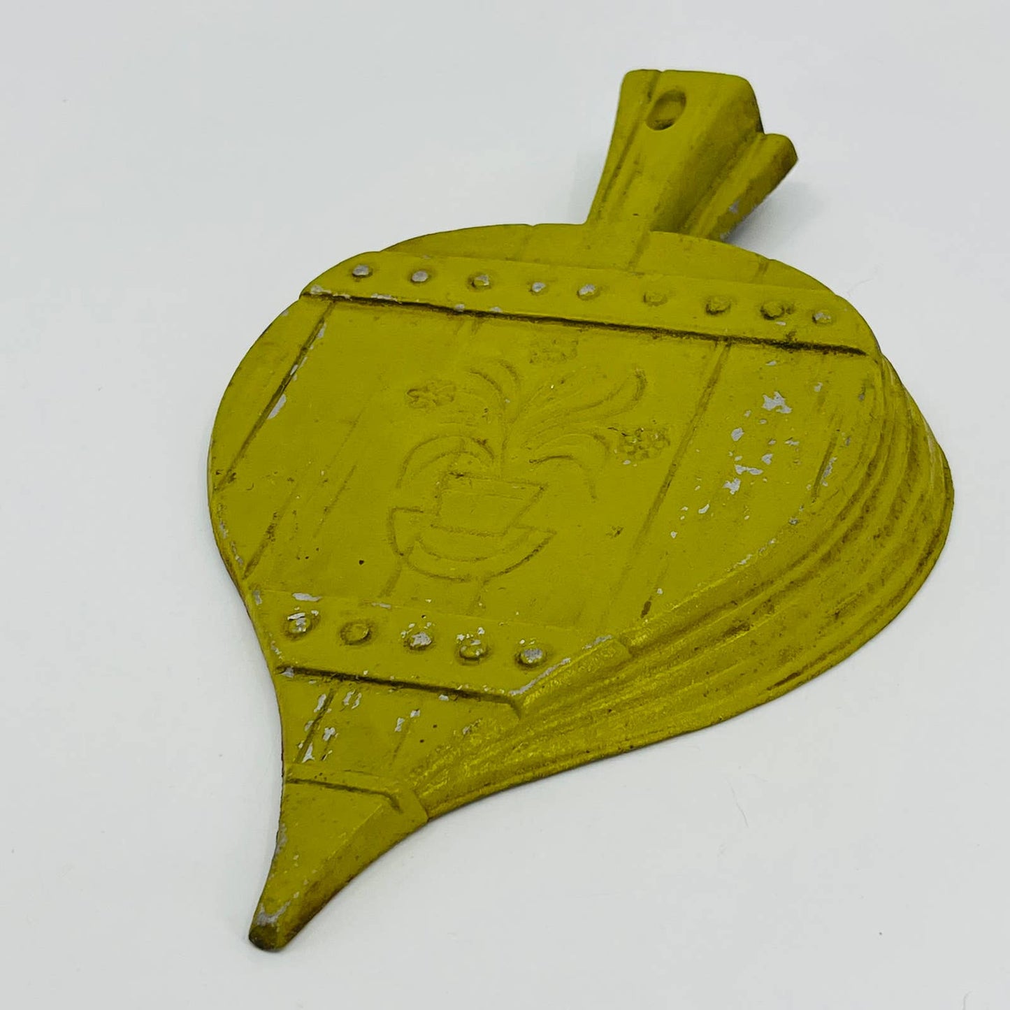 VTG Sexton Bellows Green Cast Aluminum Metal Kitchen Decor Wall Hanging 9” TB7