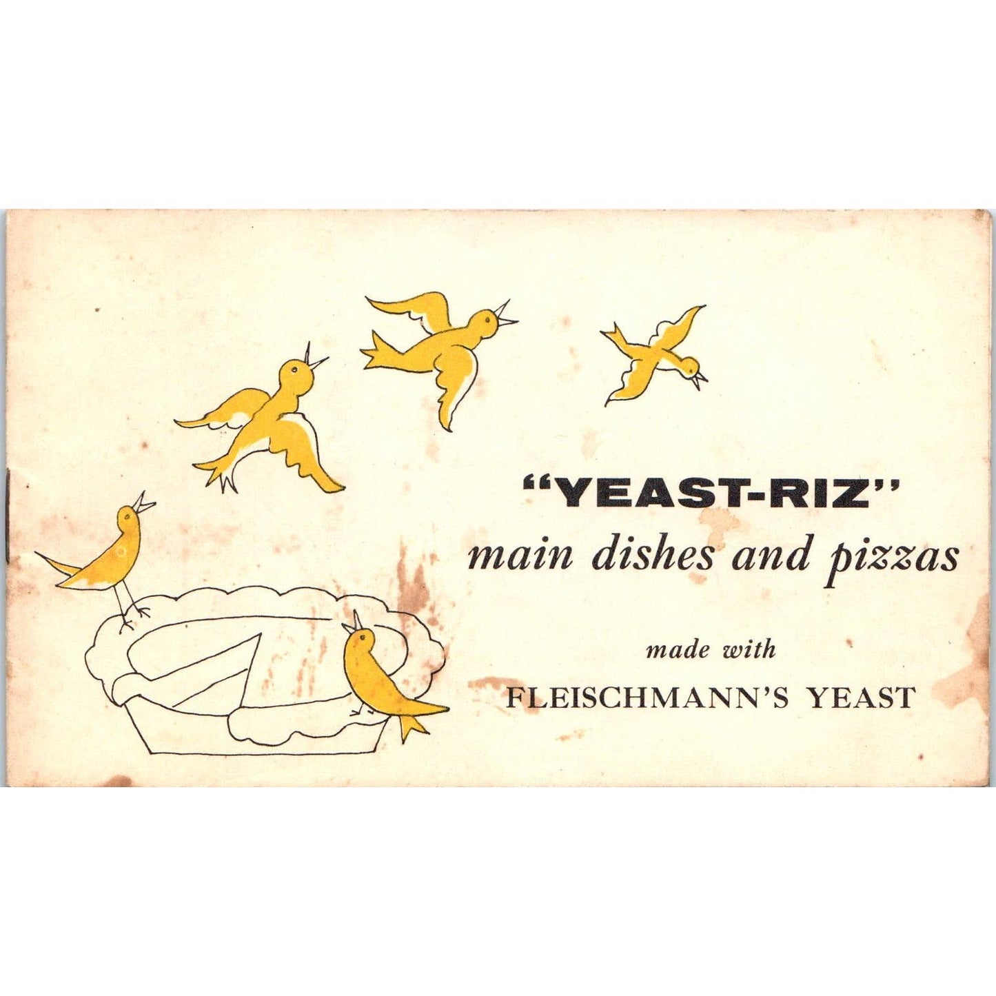 1940s Fleischmann's Yeast Advertising Recipe Cookbook Booklet Yeast-Riz SE4