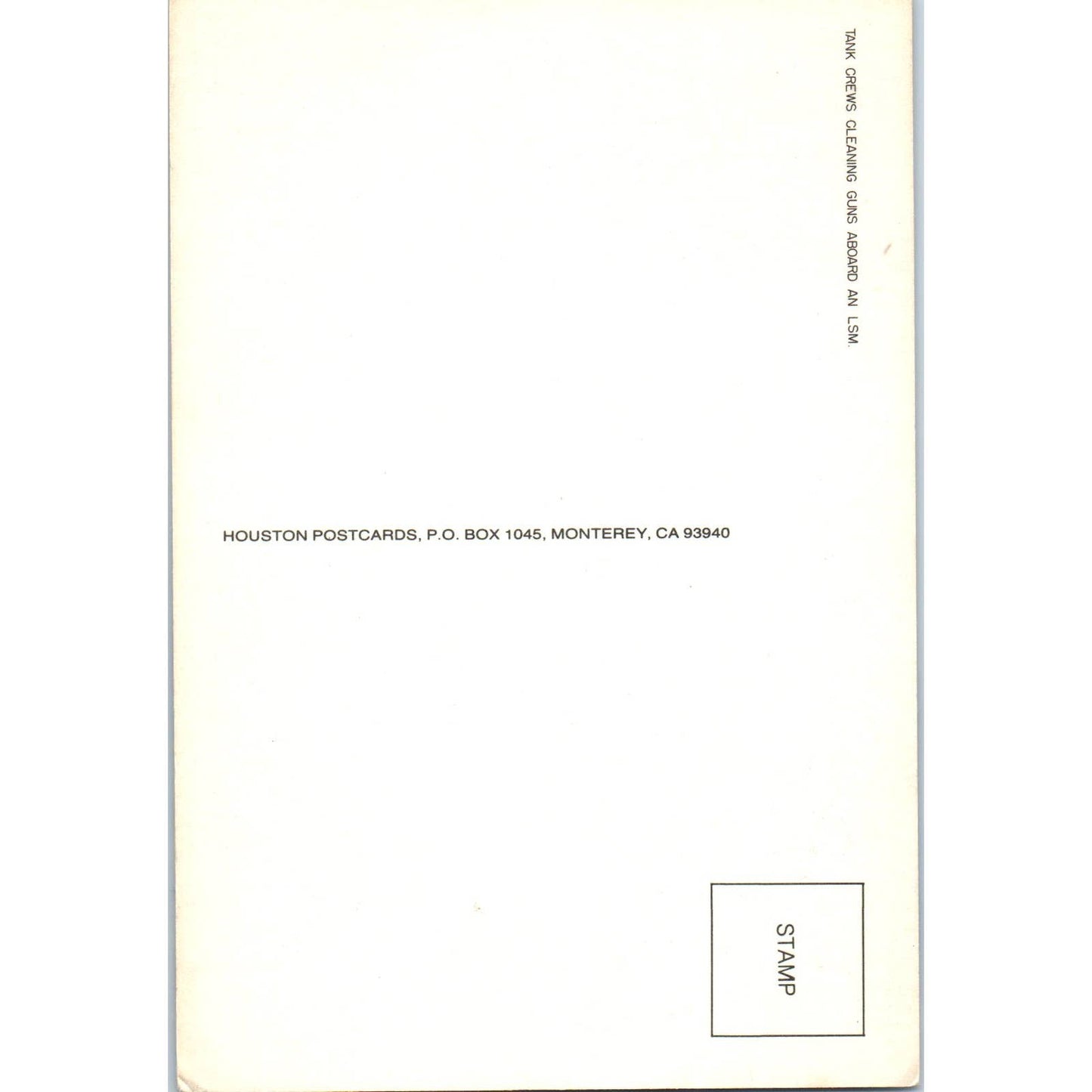 Tank Crews Cleaning Guns Aboard and LSM - Original RPPC Postcard TJ7-RP1