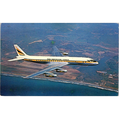 El Interamericano-Douglas DC-8 Jetliner - Original Postcard TJ9-P1