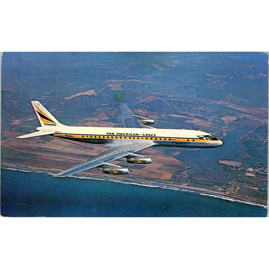 El Interamericano-Douglas DC-8 Jetliner - Original Postcard TJ9-P1